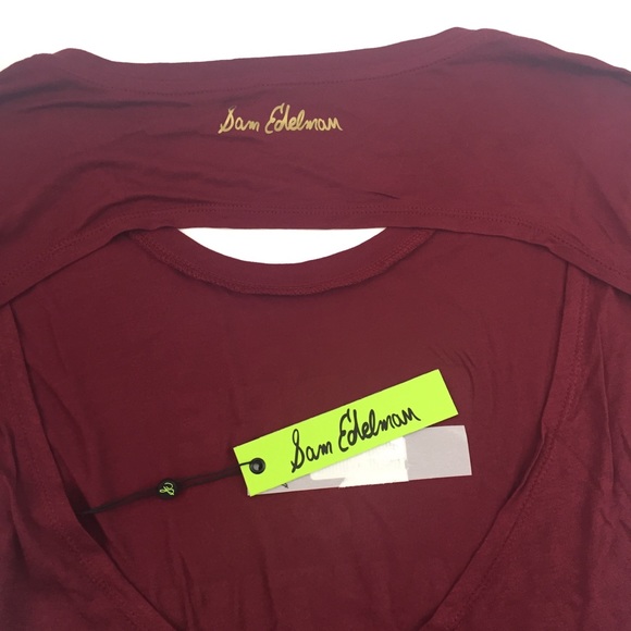 Sam Edelman cut out back T-shirt size M - Picture 3 of 8